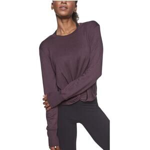 Athleta Twist Front Coaster Cropped Sweatshirt Size xs